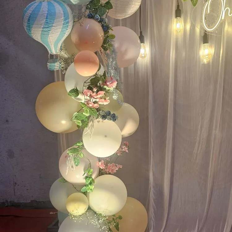 Classy Floral Baby Shower Backdrop